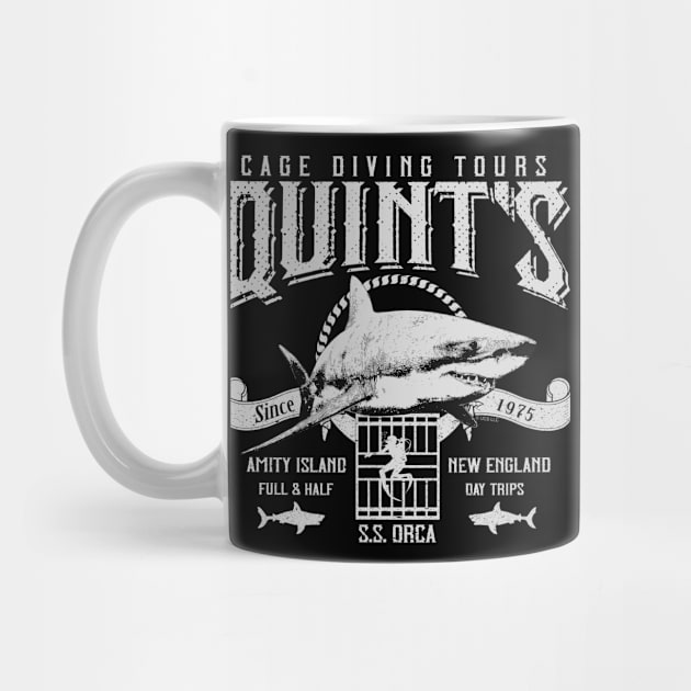 Quint's Cage Diving Tours by Alema Art